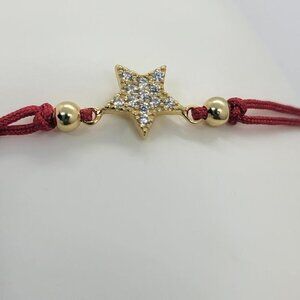 Adjustable 925 Sterling Silver Star Bracelet – Minimalist Celestial Design